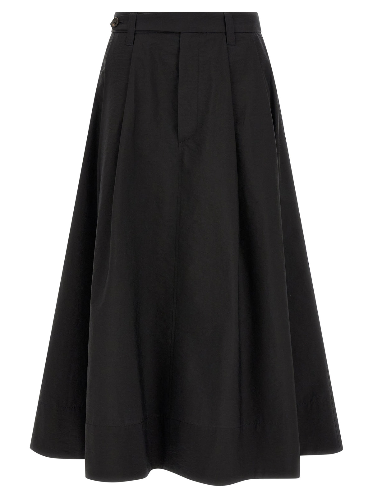 Brunello Cucinelli Blackr Cotton-MidiSkirt