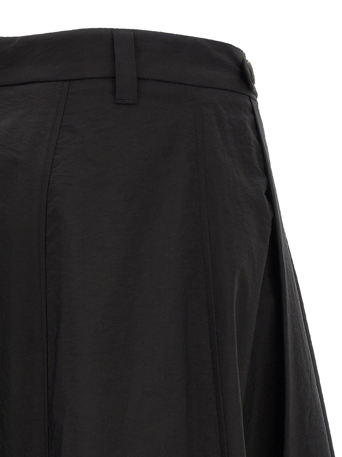 Brunello Cucinelli Blackr Cotton-MidiSkirt
