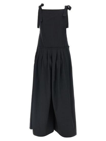 Max Mara Schwarzer Baumwoll-Jumpsuit