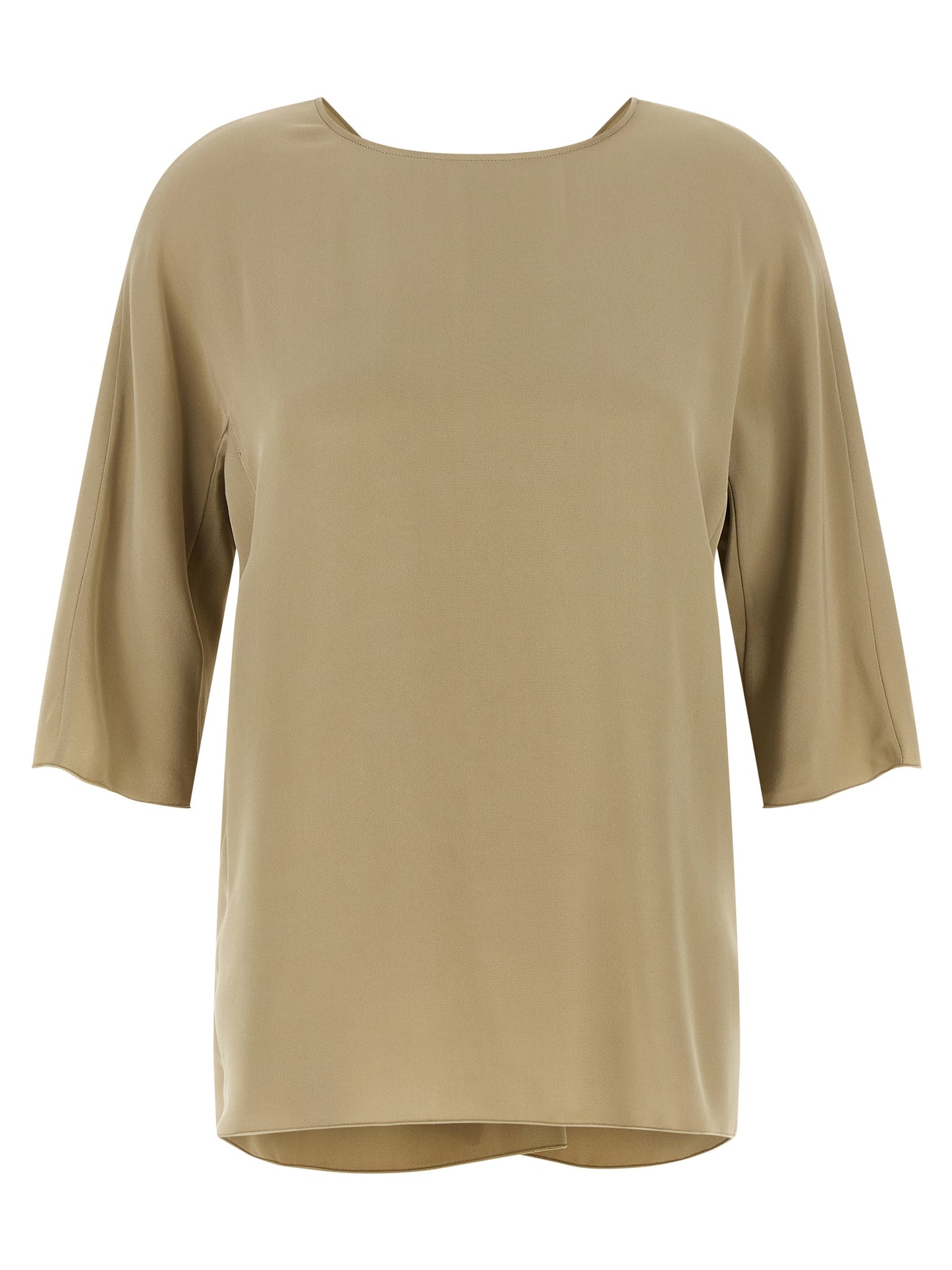 Max Mara Beige Seidenbluse