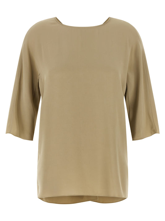 Max Mara Beige Seidenbluse
