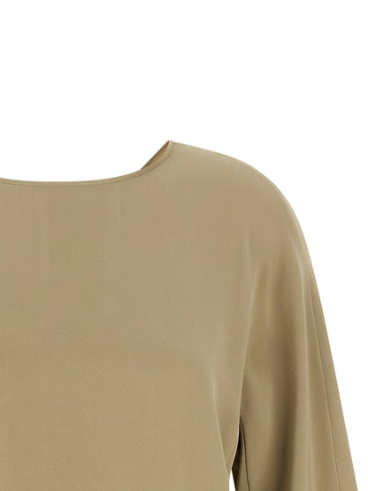 Max Mara Beige Seidenbluse