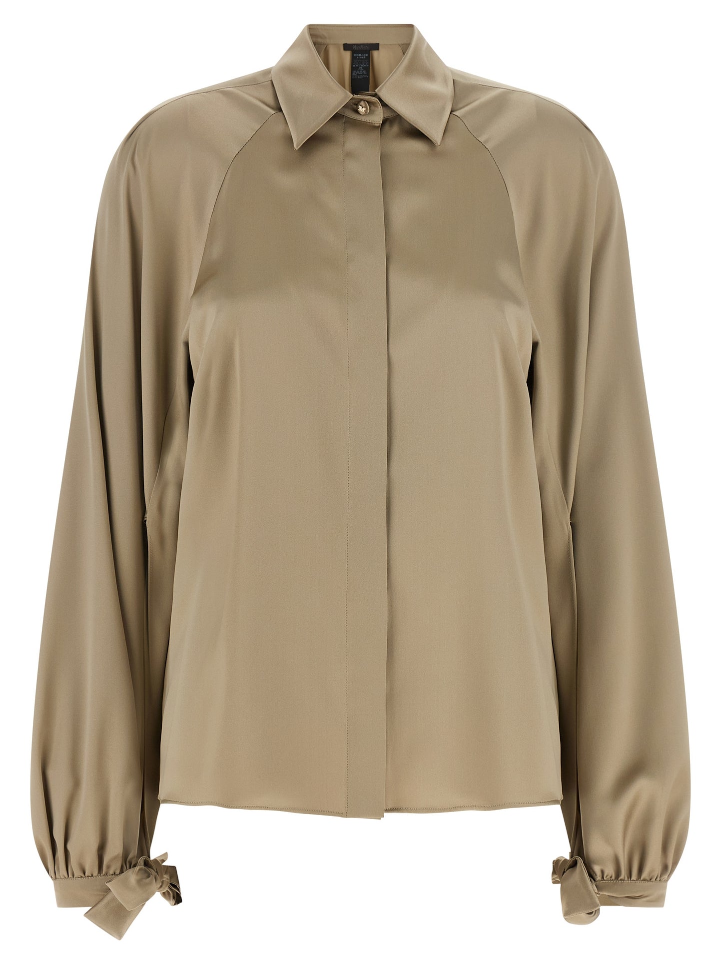 Max Mara Beige Seidenbluse