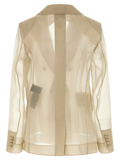 Max Mara Beige Seidenblazer