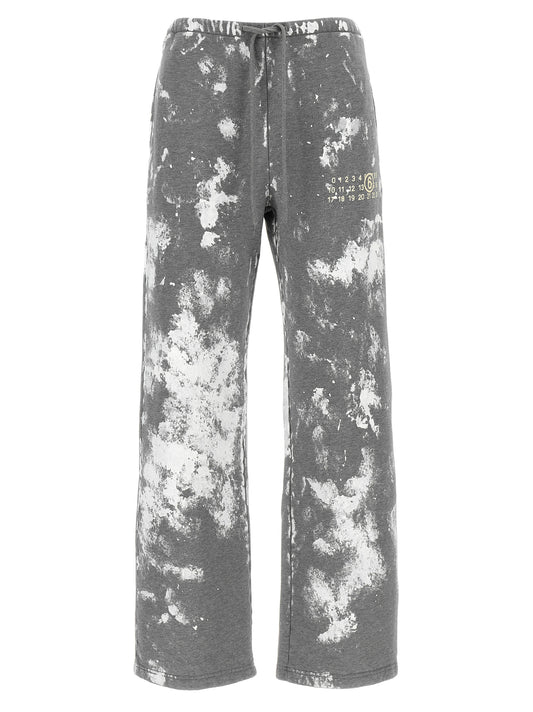 MM6 Maison Margiela Graue Baumwoll-Jogginghose (Sporthose)