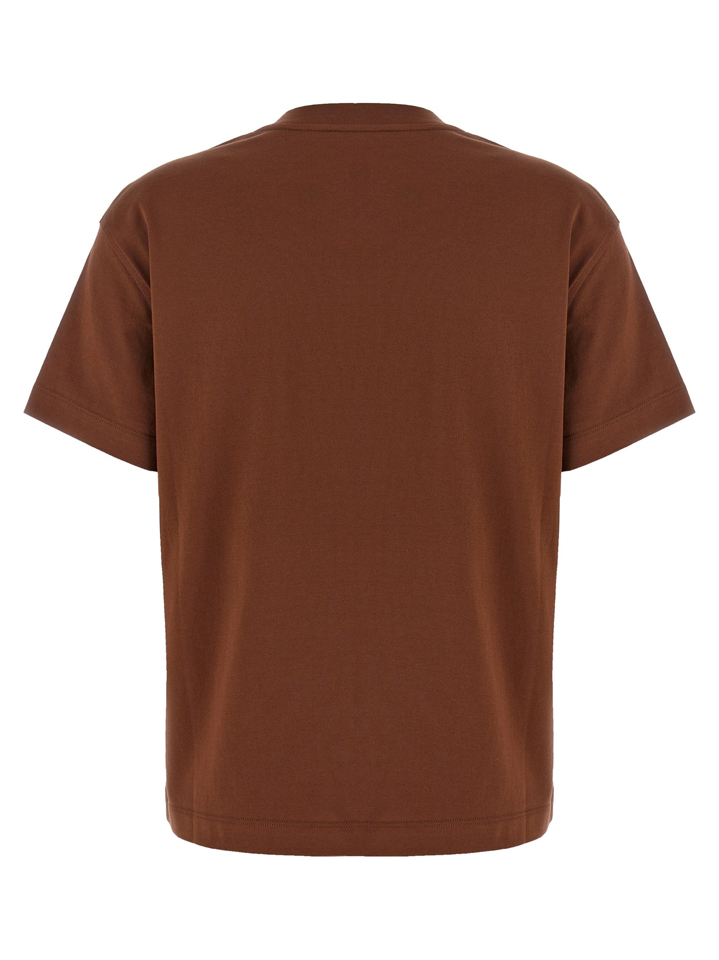 Brunello Cucinelli Braunes Baumwoll-T-Shirt