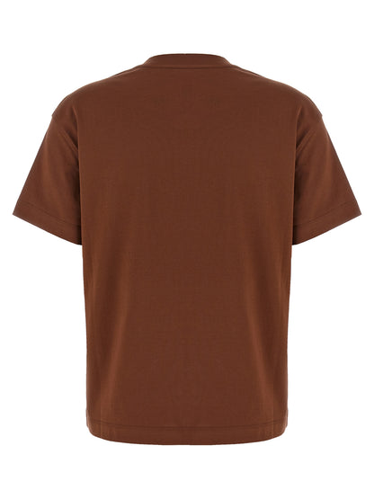 Brunello Cucinelli Braunes Baumwoll-T-Shirt