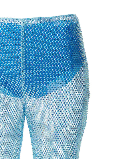 Giuseppe Di Morabito Blaue Freizeithose aus Polyamid