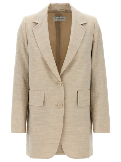 Max Mara Mantel aus reiner Schurwolle in Beige