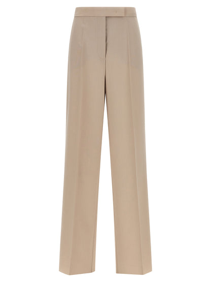 Max Mara Beige Virgin Wool Anzughose