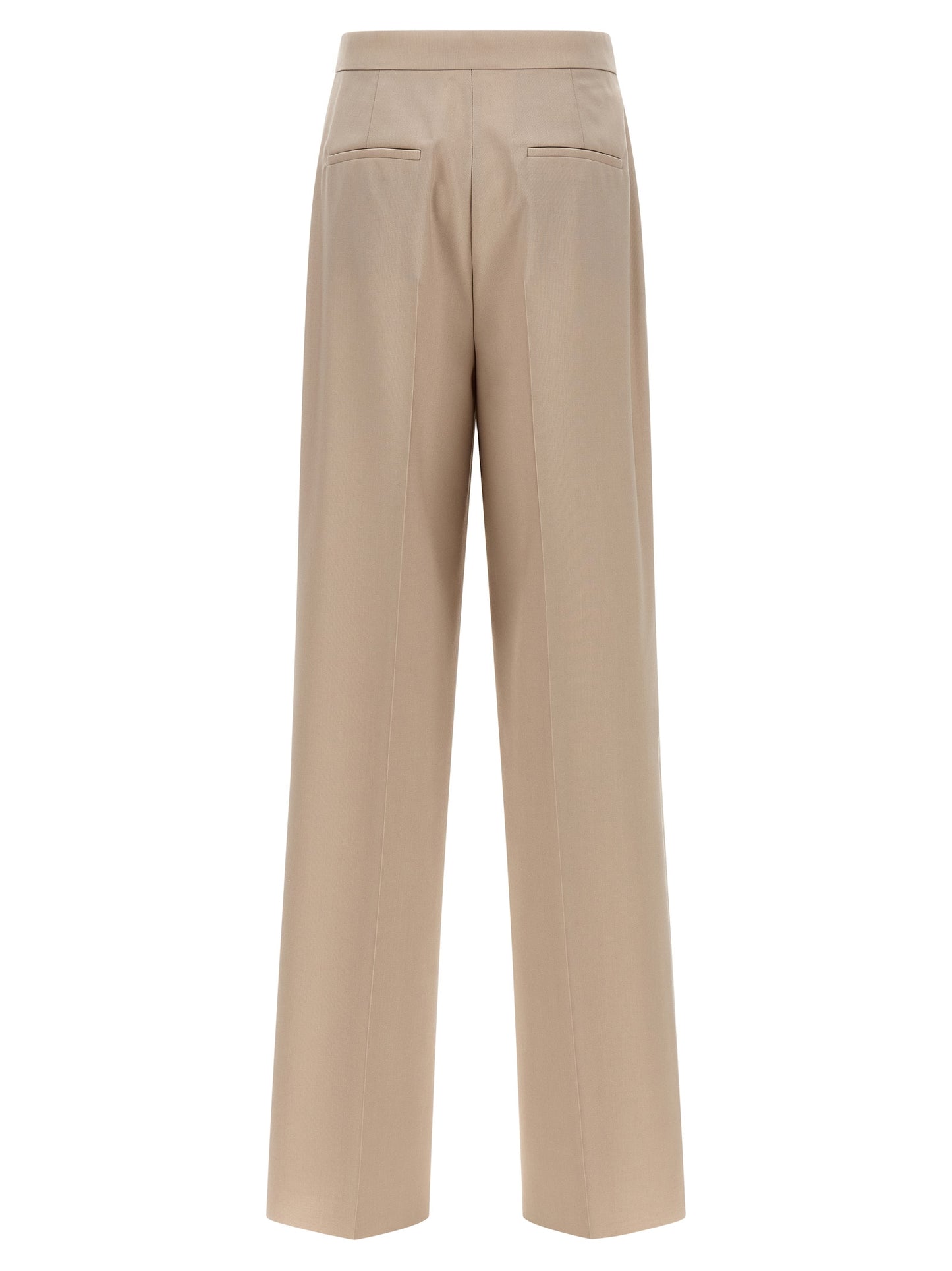 Max Mara Beige Virgin Wool Anzughose