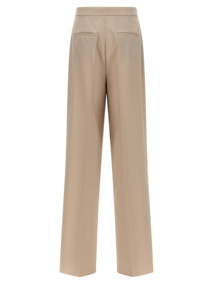 Max Mara Beige Virgin Wool Anzughose