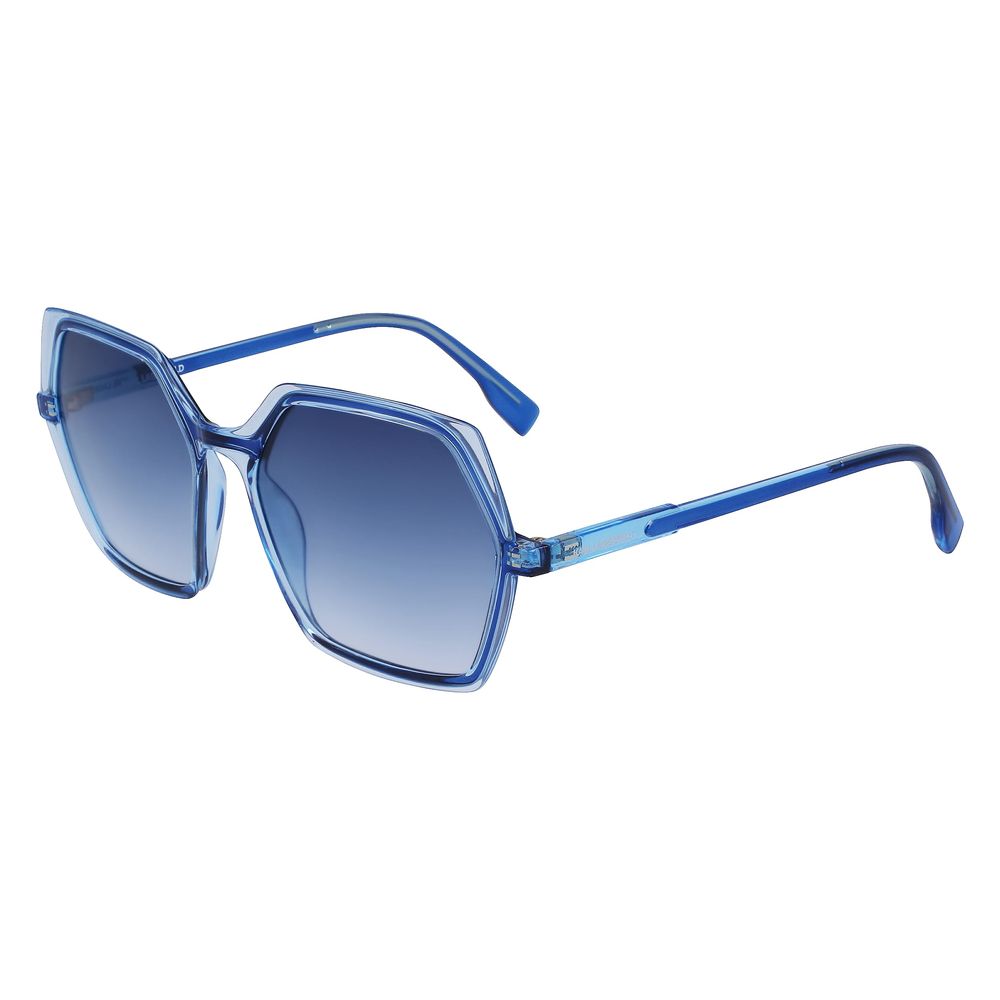 Karl Lagerfeld Sonnenbrille mit blauen Einsätzen
