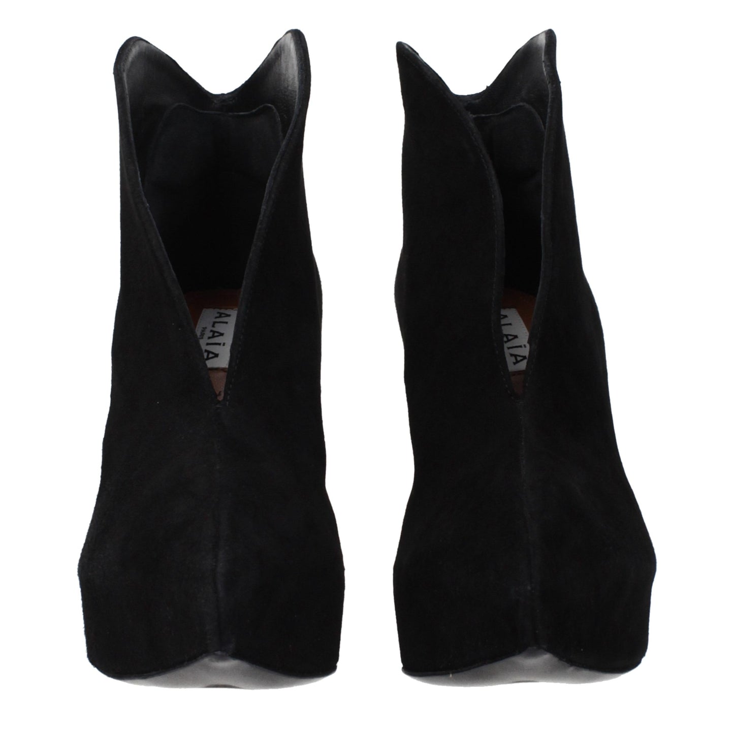 Alaïa Schwarze Leder-Stiefeletten