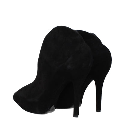 Alaïa Schwarze Leder-Stiefeletten