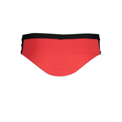Karl Lagerfeld Rote Elastan-Badebekleidung
