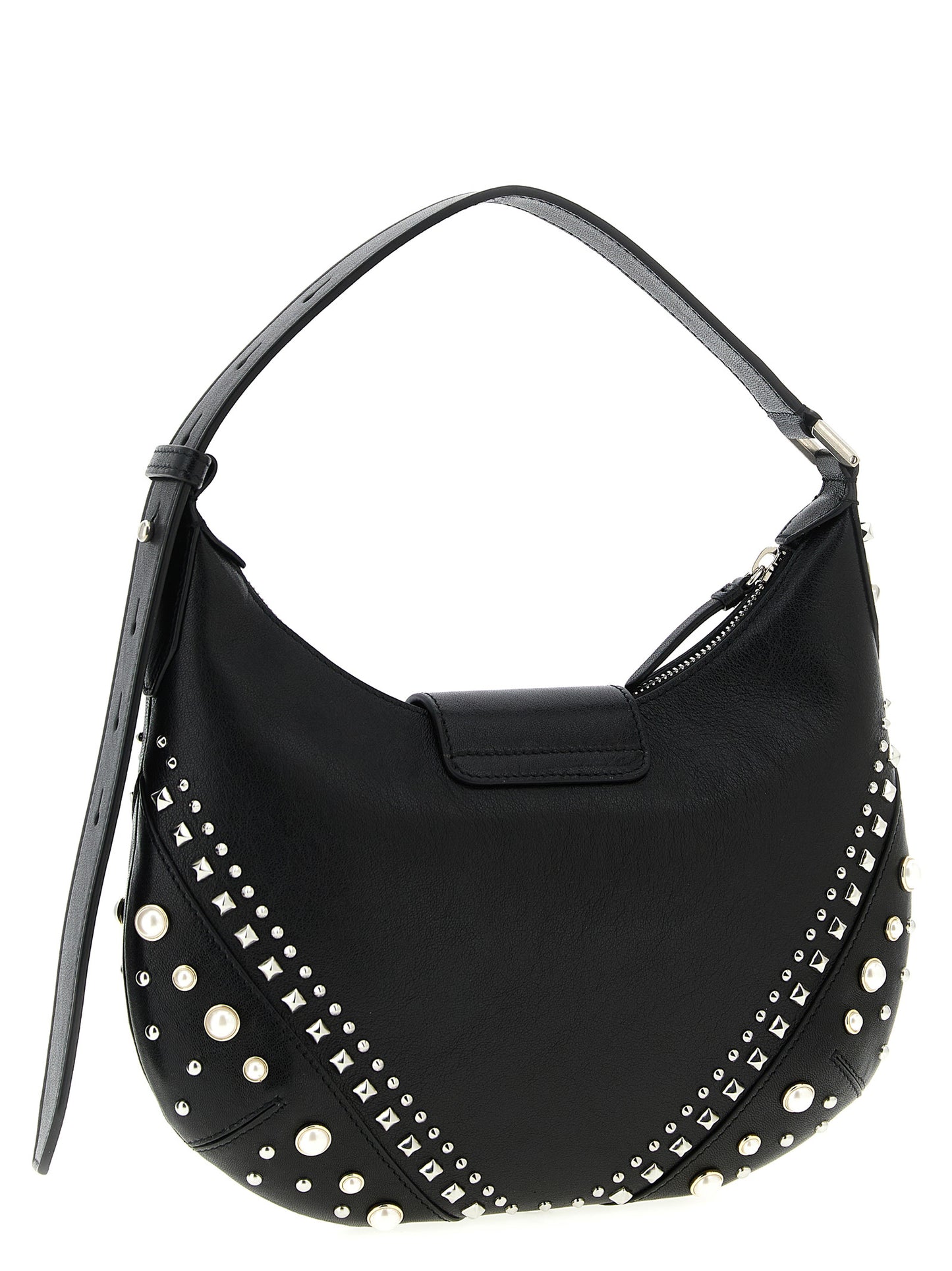 Jimmy Choo Weiße Lammleder-Umhängetasche
