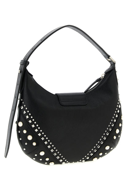 Jimmy Choo Weiße Lammleder-Umhängetasche