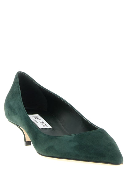 Jimmy Choo Zweifarbige Leder Pumps mit mittlerem Absatz
