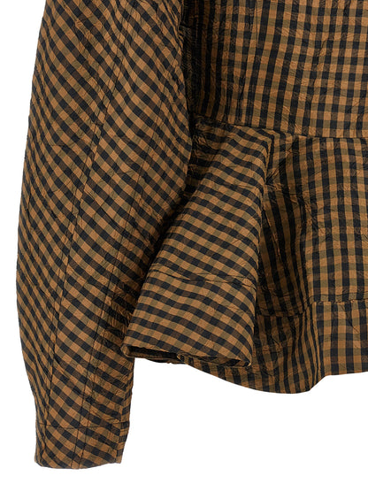Ganni Braune Bluse aus recyceltem Polyester