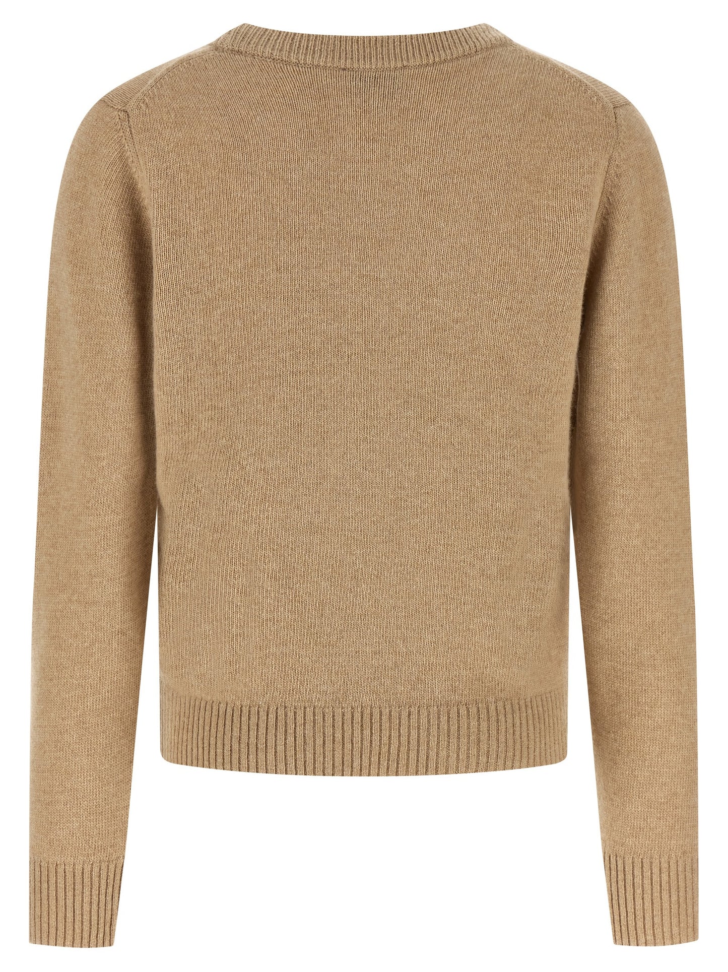 Ganni Beige Wollstrickjacke