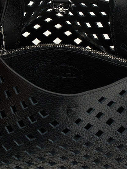 Tod's Schwarze Kalbsleder-Handtasche