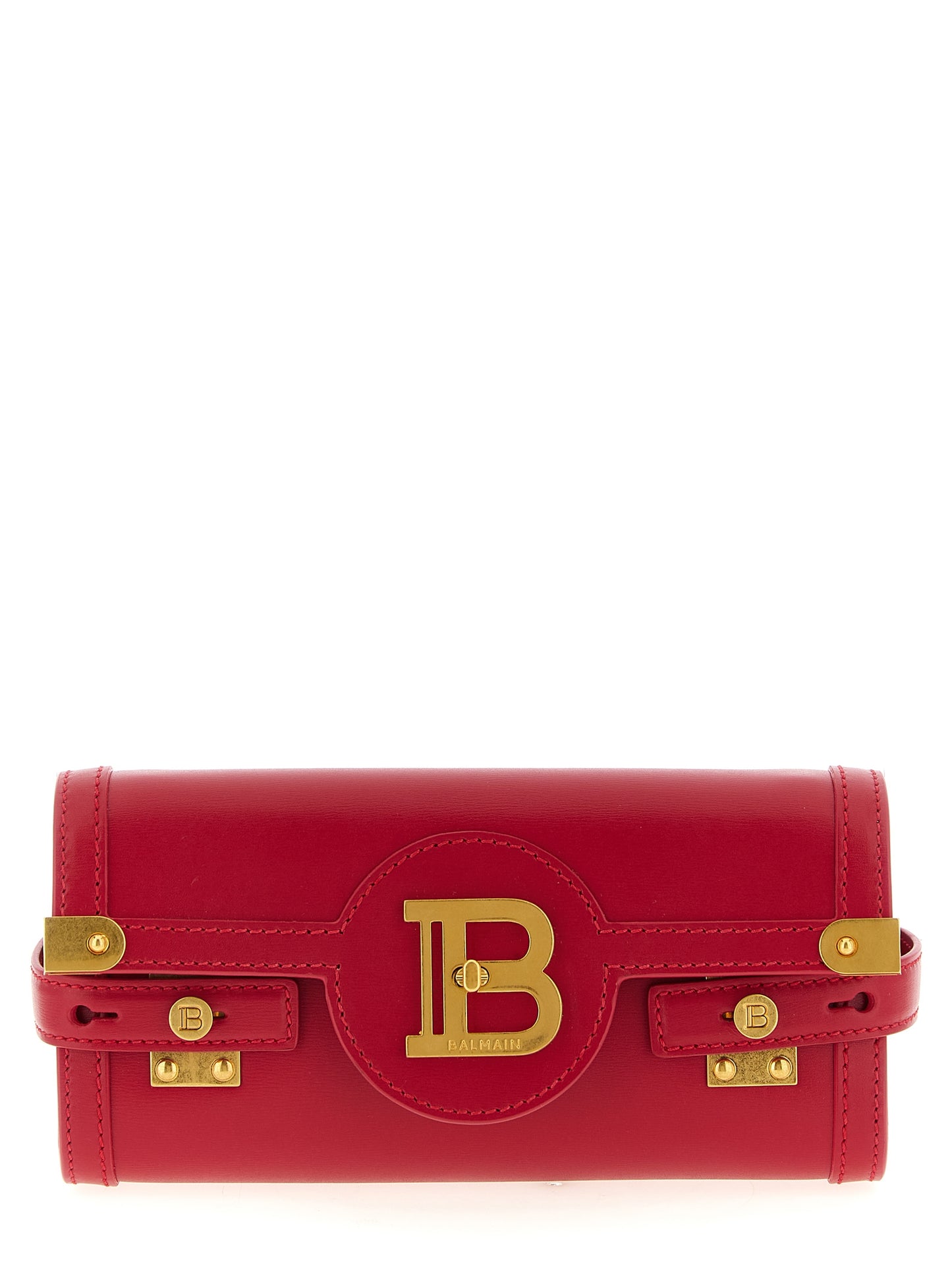 Balmain Fuchsia Kalbsleder Clutch Bag