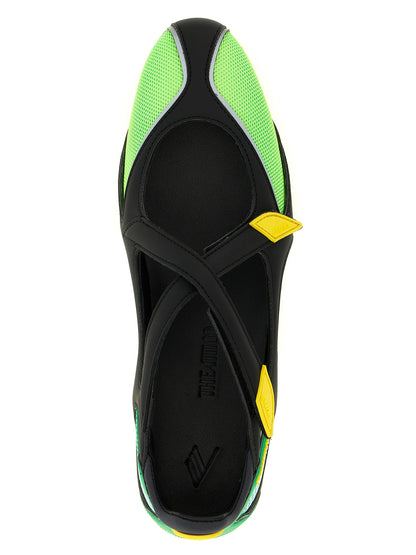 The Attico Zweifarbige Ballerinas aus Polyethylen