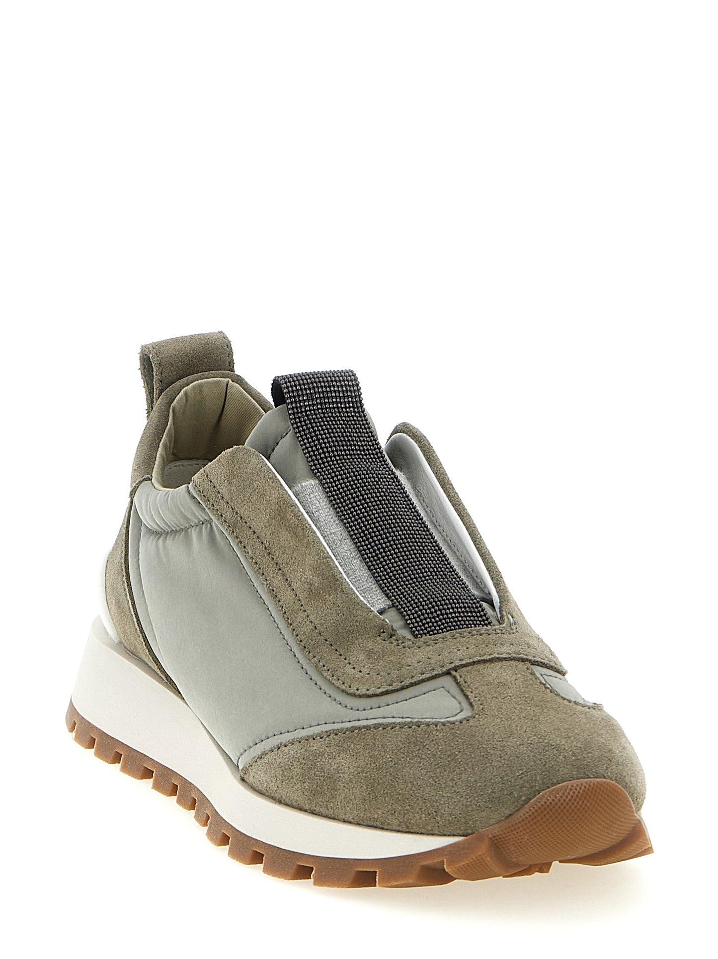 Brunello Cucinelli Athletik-Sneaker aus Polyester in Bicolor