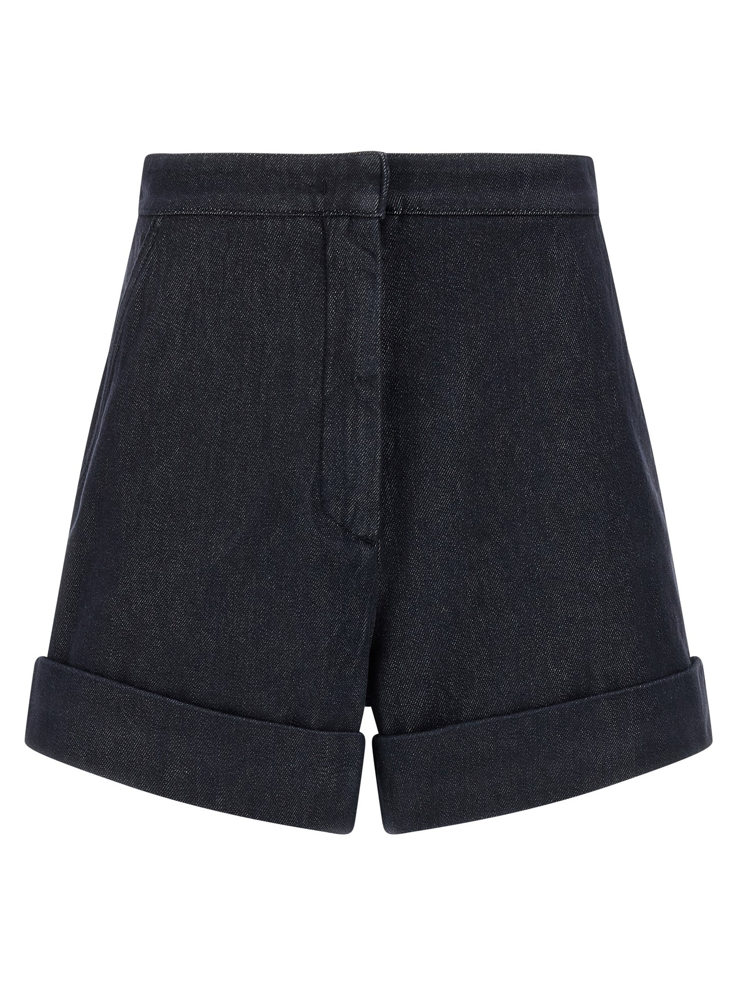 Max Mara Blaue Baumwoll-Bermudashorts