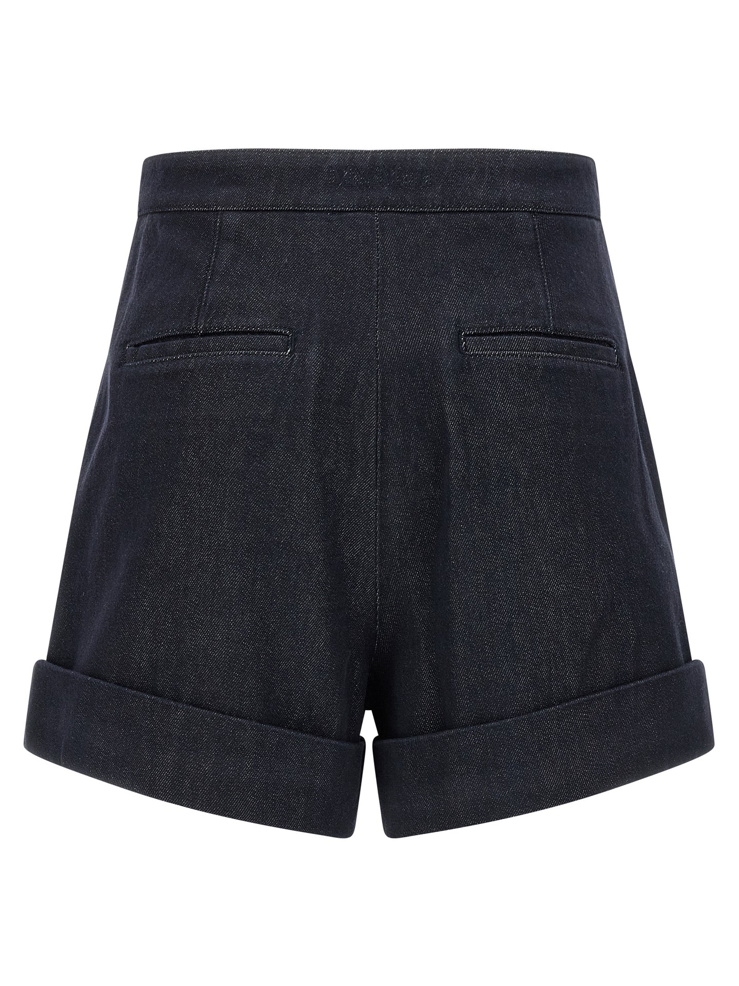 Max Mara Blaue Baumwoll-Bermudashorts