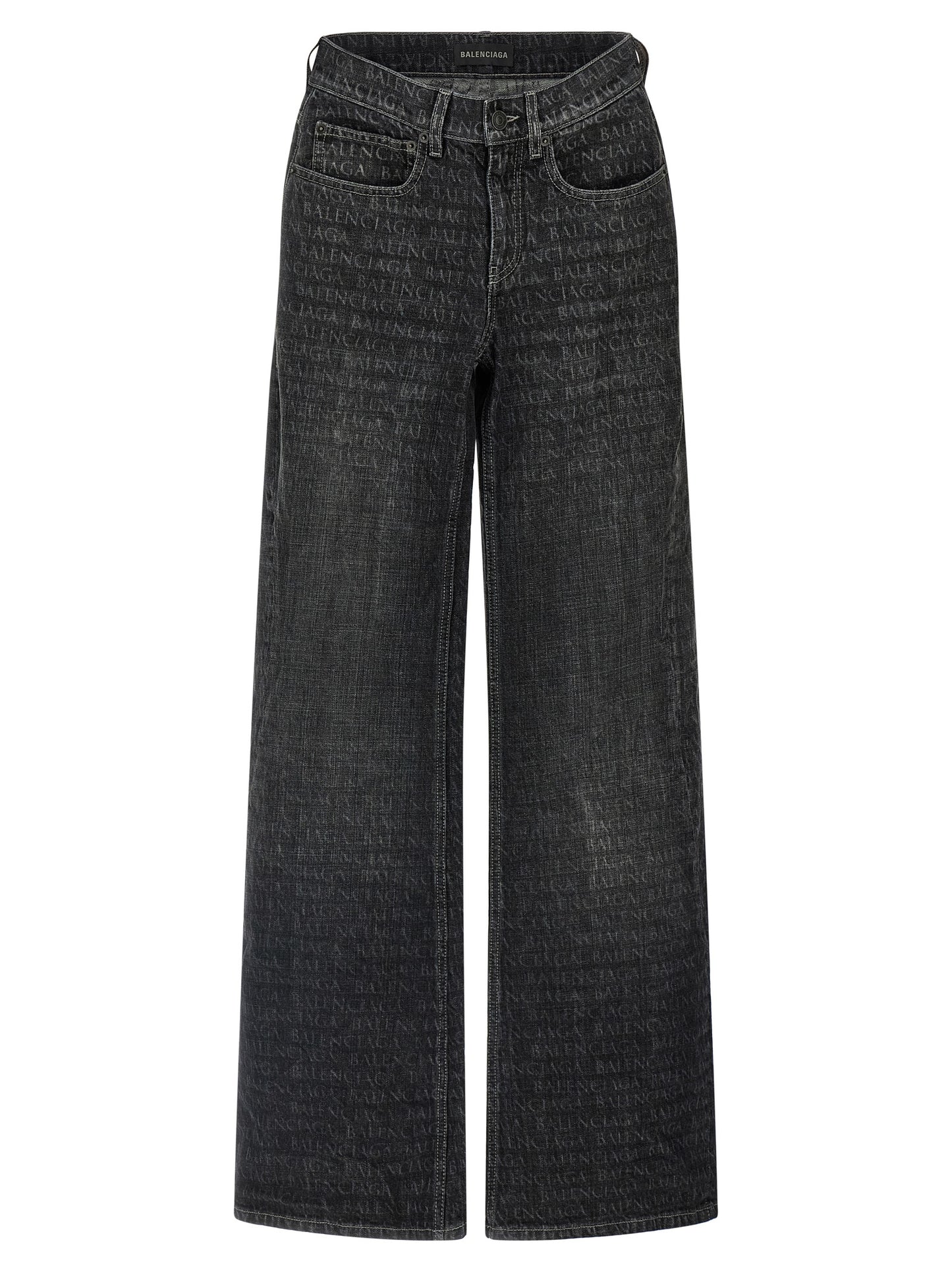 Balenciaga Schwarze Baumwoll-Schlagjeans