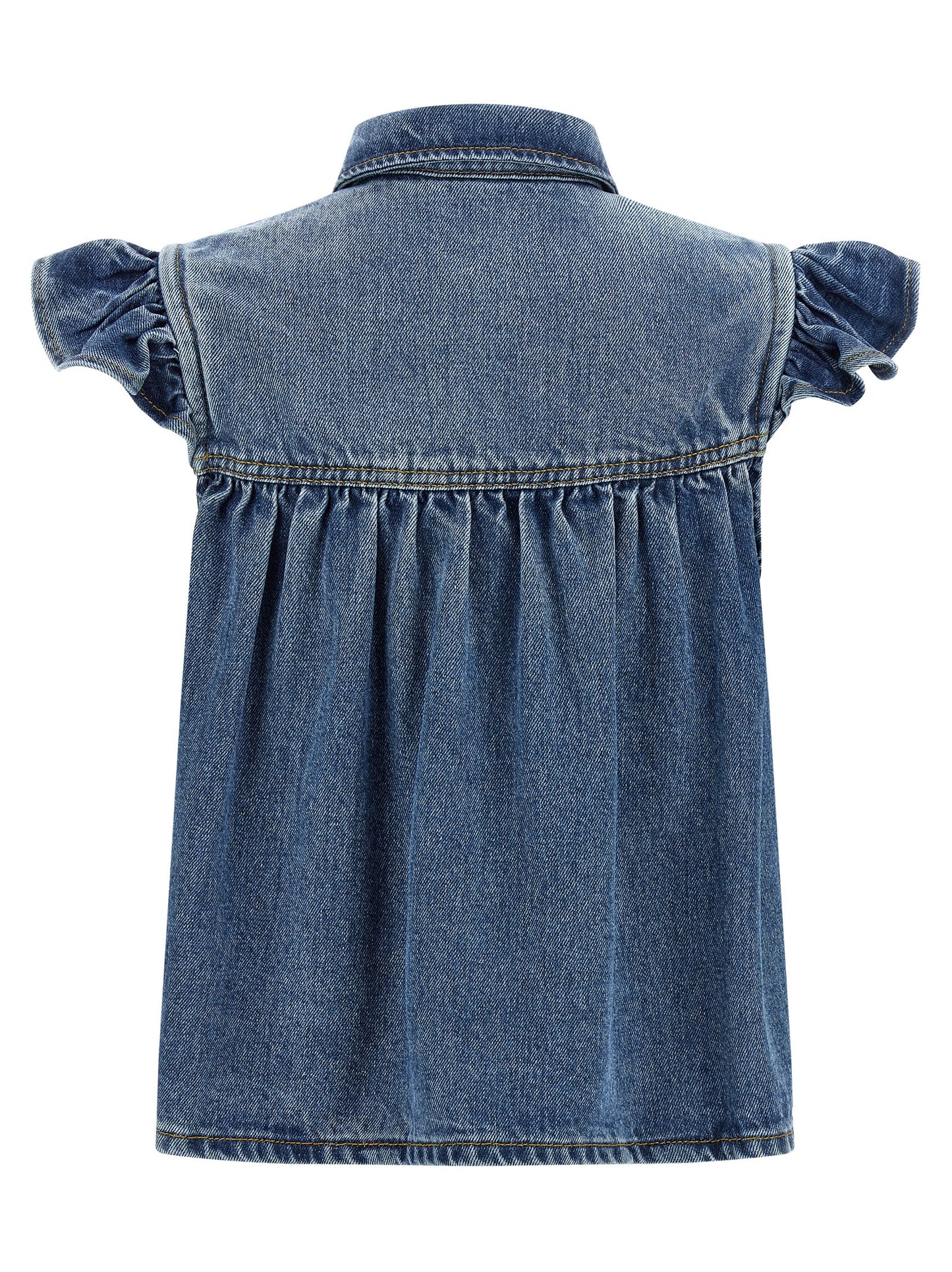 Ganni Blaues Denim-Hemd