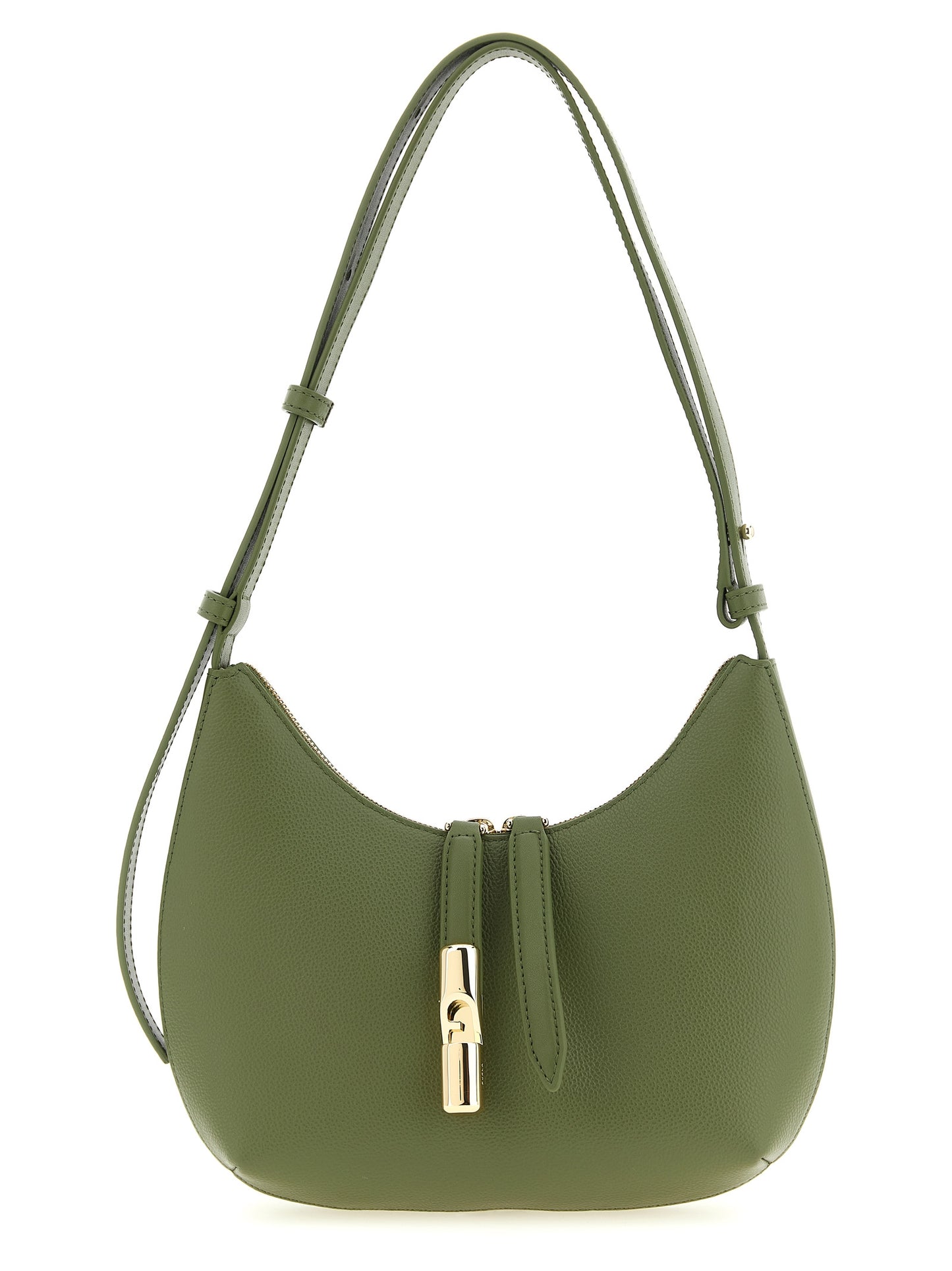 Furla Zweifarbige Schultertasche aus Kalbsleder