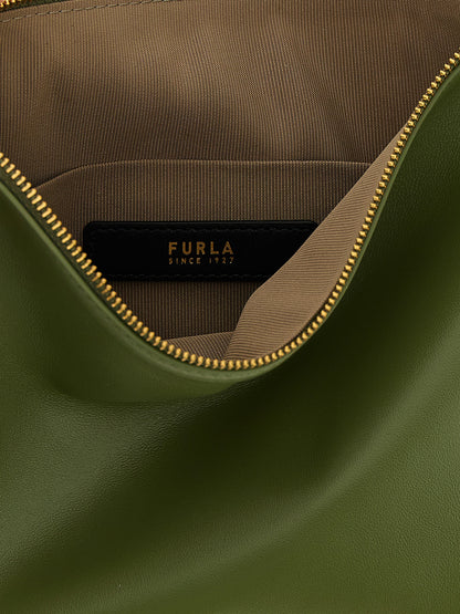 Furla Schultertasche aus zweifarbigem Lammleder