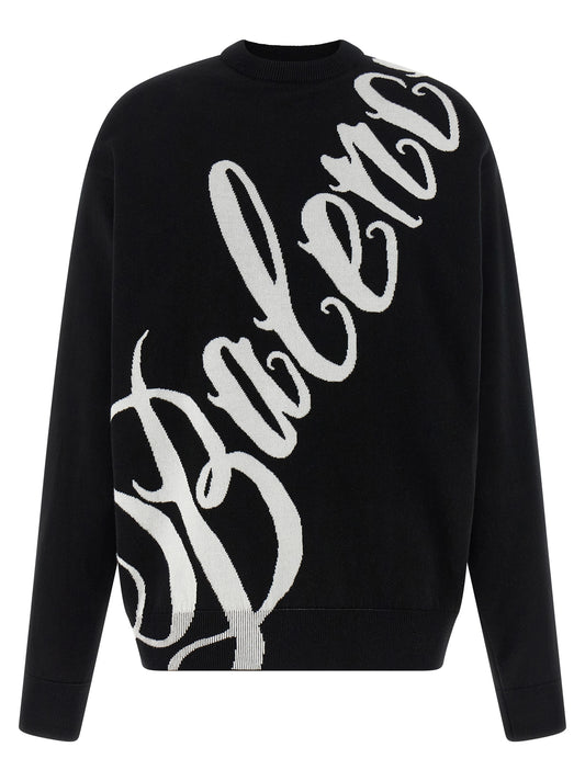 Balenciaga Baumwoll-Cardigan in Zweifarbenoptik