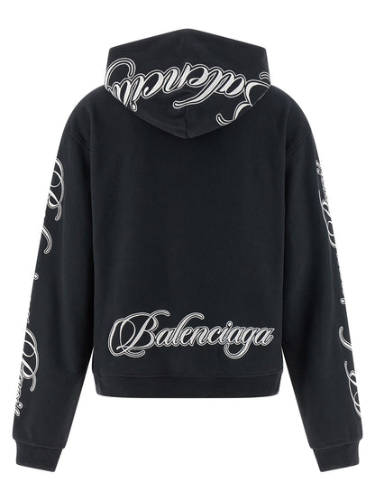 Balenciaga Schwarzer Baumwoll-Sweatshirt