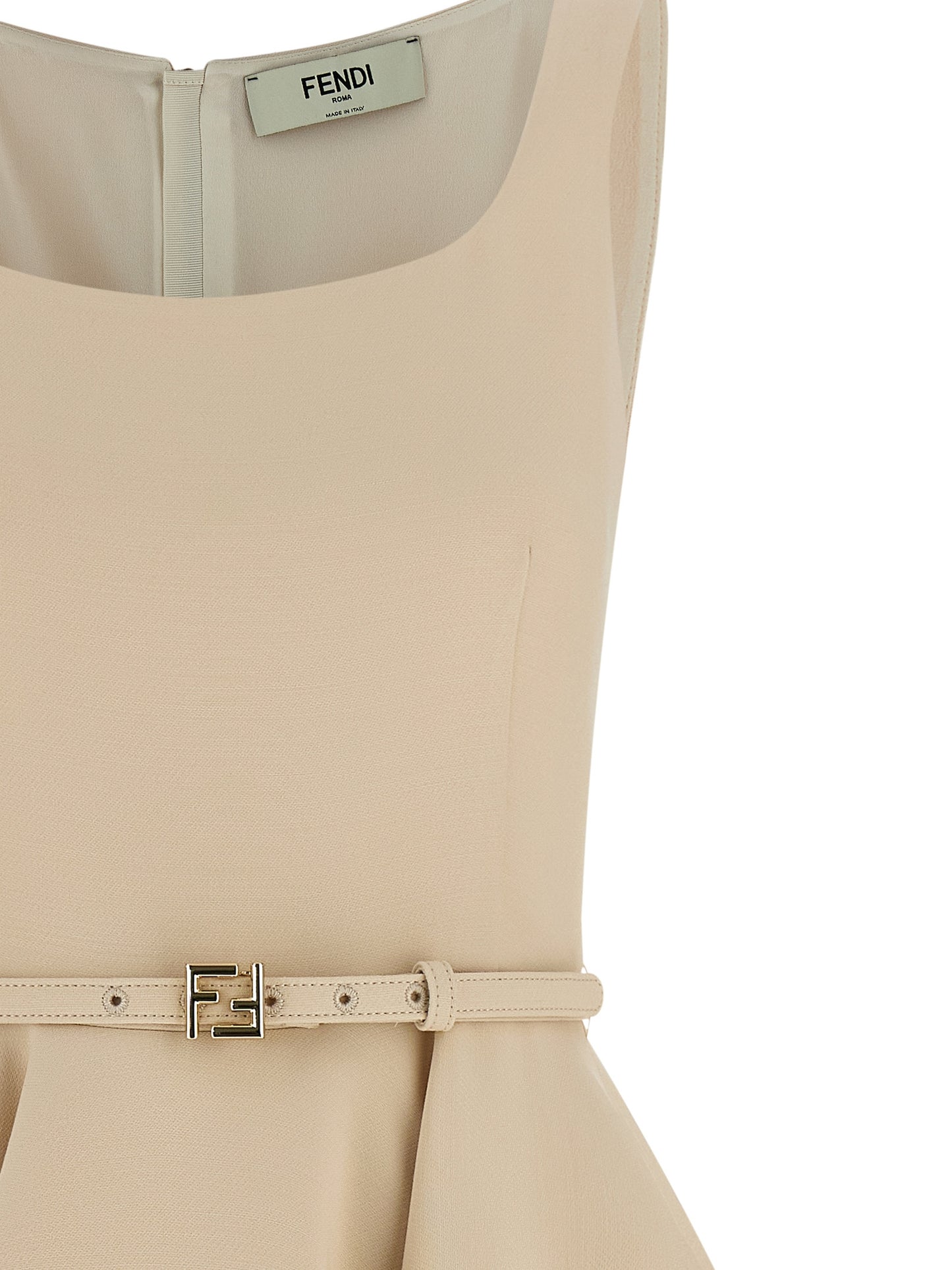 Fendi Kurzes Kleid aus mehrfarbiger Wolle