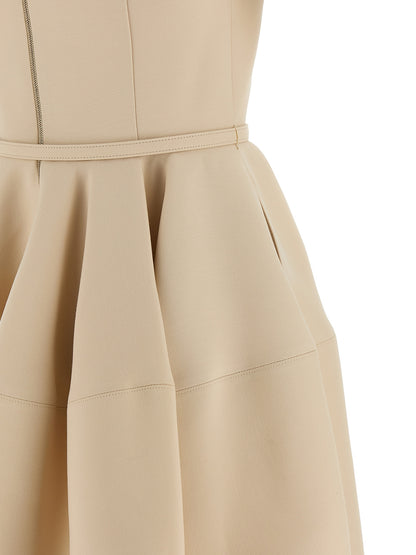Fendi Kurzes Kleid aus mehrfarbiger Wolle