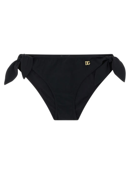 Dolce & Gabbana Schwarze Badehose aus Polyamid