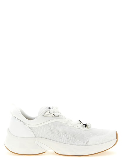 Jimmy Choo Weiße Tencel Sportschuhe