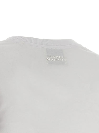 Isabel Marant Weißes Baumwoll-Kurzkleid