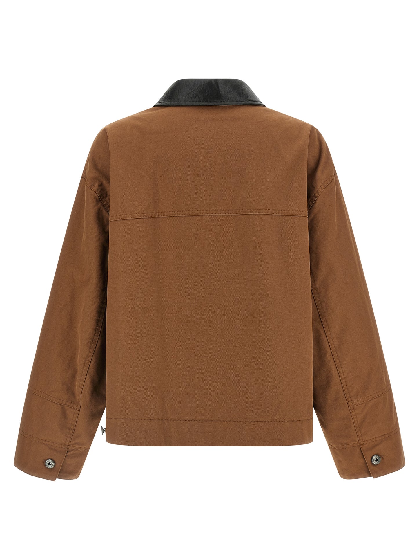 Max Mara Braune Baumwolljacke in voller Länge