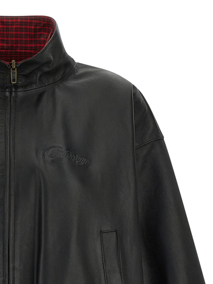 Balenciaga Schwarze Lammlederjacke