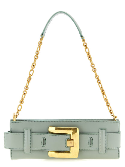 Balmain Zweifarbige Clutch aus Kalbsleder