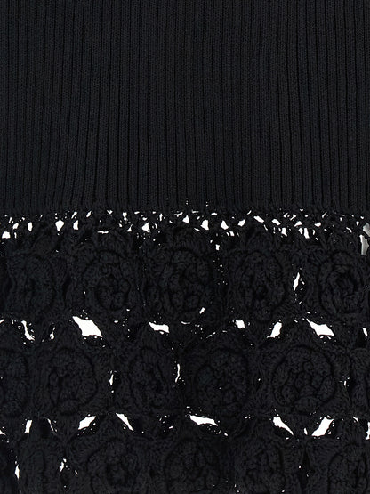 Ganni Schwarze ärmellose Jacke aus Bio-Baumwolle