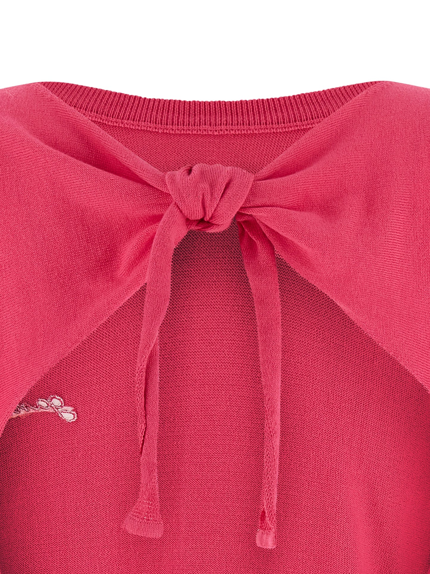 Ganni Fuchsia Cardigan aus Bio-Baumwolle