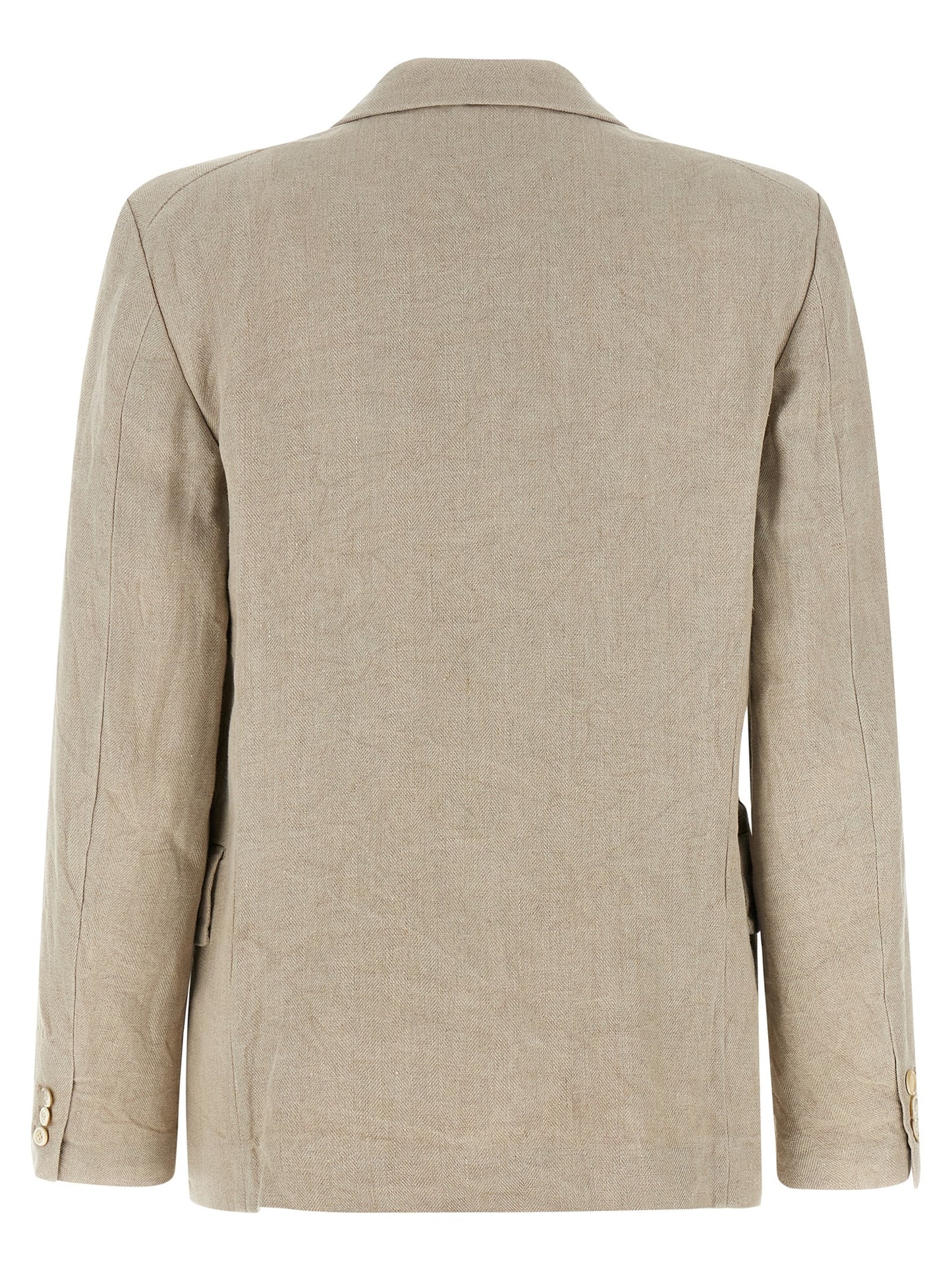 Comme Des Garçons Beige Leinenblazer