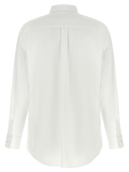 Comme Des Garçons Weiße Baumwollbluse