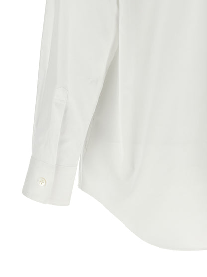 Comme Des Garçons Weiße Baumwollbluse